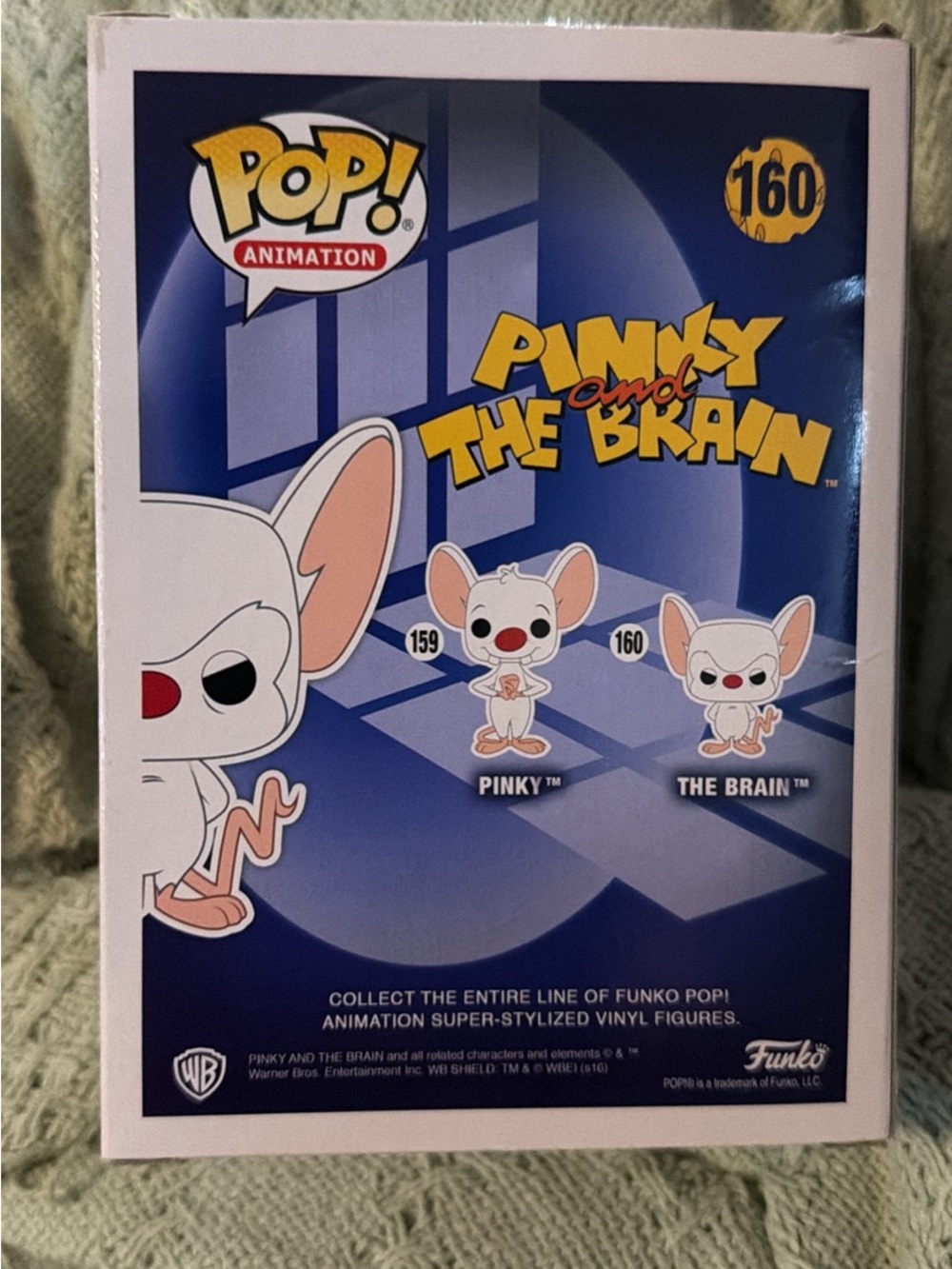 Funko Pop! Animation Pinky and The Brain The Brain Vinyl Figure - White/Pink/Red